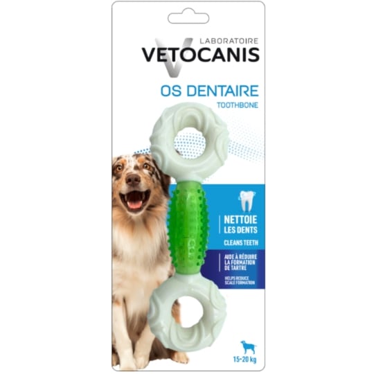 Os à Mâcher Pour Chien Grand +25kg Hygiène Bucco Dentaire VETOCANIS