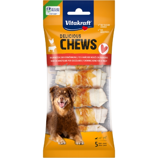 Os à Mâcher Pour Chien Moyen +10kg Poulet Deli Chews VITAKRAFT