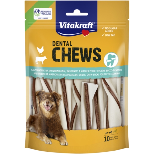 Friandises Bâtonnets pour Chien Adulte Moyen Poulet Volaille Delicious Chews VITAKRAFT
