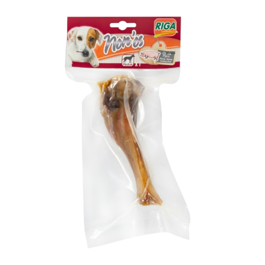 Friandises à Mâcher pour Chien Moyen +10kg Hygiène Bucco Dentaire Jambon RIGA