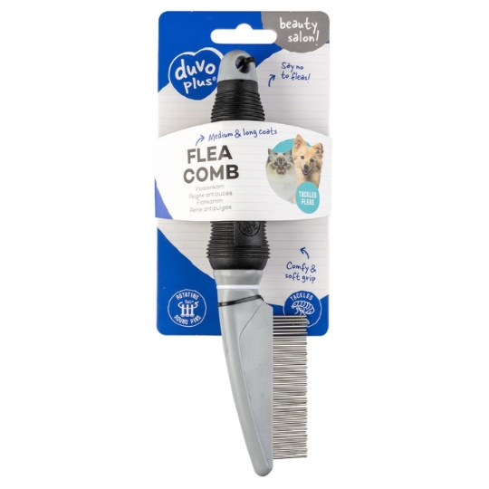 Peigne Antipuces 42 Dents 42 pins Noir et Gris DUVOPLUS