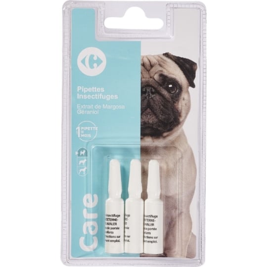Antiparasitaire Pipette Pour Chien Petit 2-10kg CARREFOUR