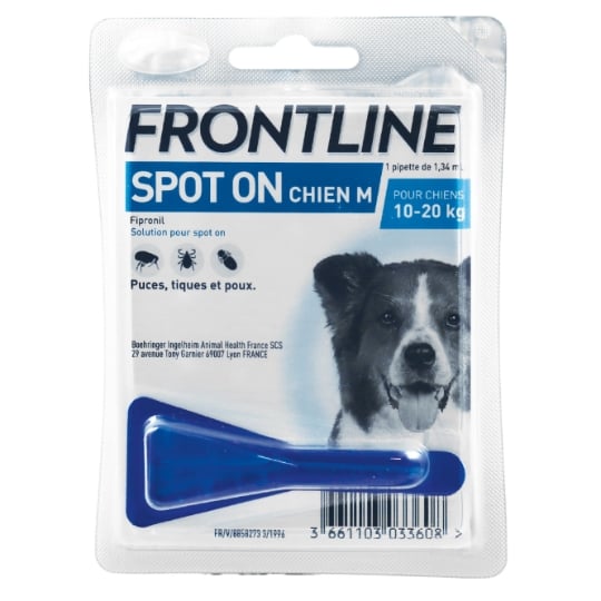 Antiparasitaire Pipette Pour Chien Moyen 10-20kg FRONTLINE