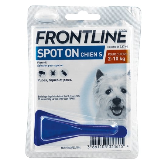 Antiparasitaire Pipette Pour Chien Petit 2-10kg FRONTLINE