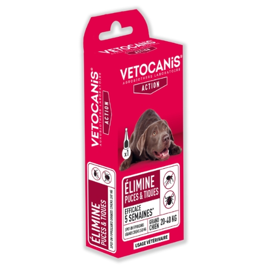 Antiparasitaire Pipette Pour Chien Grand >20kg VETOCANIS
