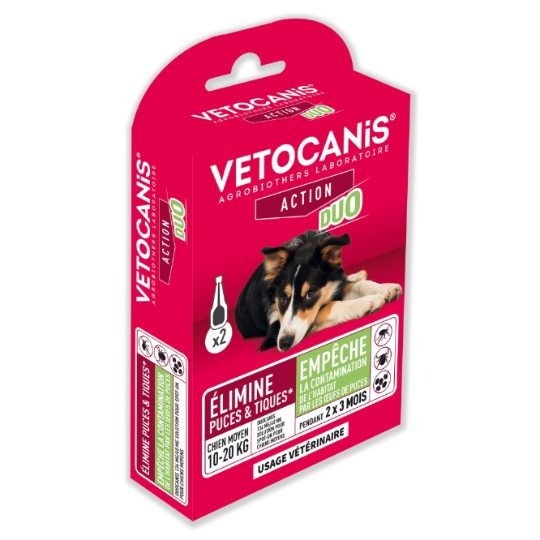 Antiparasitaire Pipette Pour Chien Moyen 10-20kg VETOCANIS