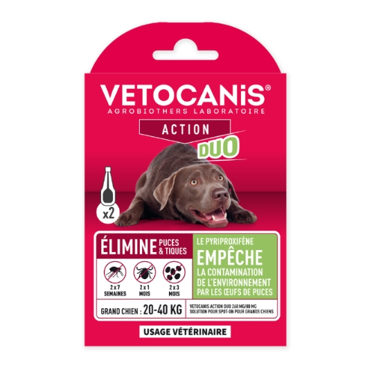 Antiparasitaire Pipette Pour Chien Grand >20kg VETOCANIS