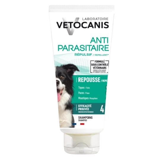 Shampoing Pour Chien Anti Puces Tiques Moustiques VETOCANIS