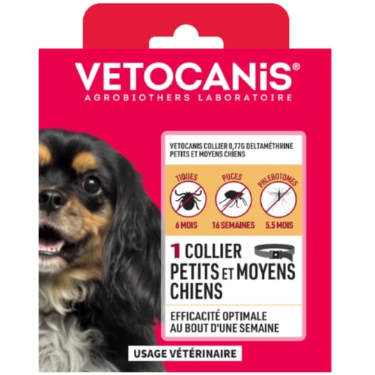 Antiparasitaire Collier Pour Chien Moyen 10-20kg VETOCANIS