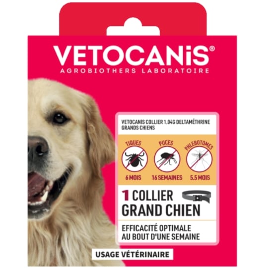 Antiparasitaire Collier Pour Chien Grand +20kg VETOCANIS