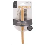 Brosse 2 en 1 Bamboo Chien et Chat Taille M HERY LABO
