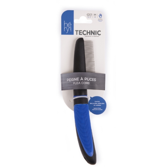Peigne à Puces Technic Ergonomique Taille M Chien et Chat HERY LABO