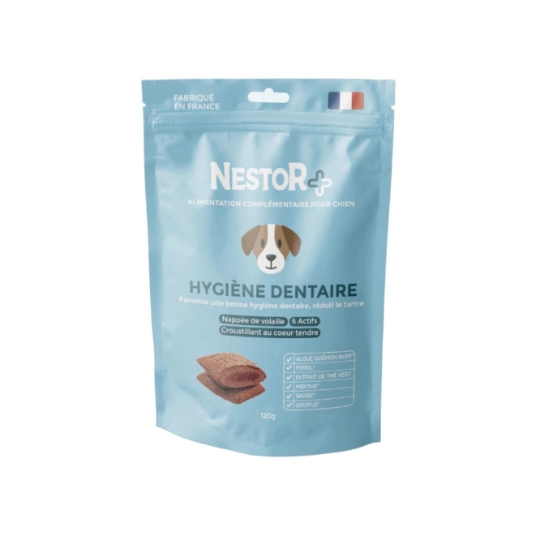 Aliment Complémentaire pour Chien Hygiène Bucco Dentaire Bio Volaille NESTOR BIO