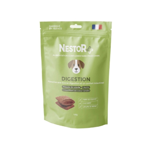 Aliment Complémentaire pour Chien Adulte Digestion Bio Volaille NESTOR BIO