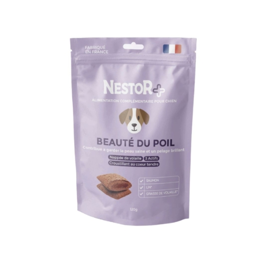 Aliment Complémentaire pour Chien Beauté Du Poil Bio Volaille NESTOR BIO