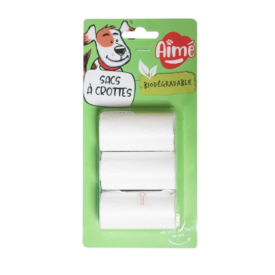 Sacs à déjection Pour Chien Clean & Fresh AIME