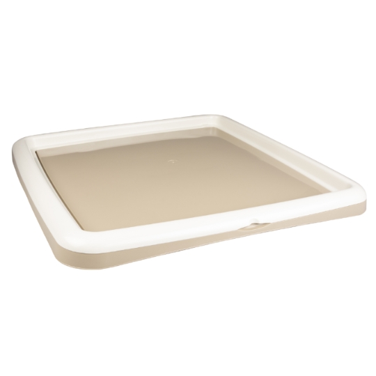 Tapis pour Animal en Beige support XL - 59 x 59 x 4cm DUVOPLUS