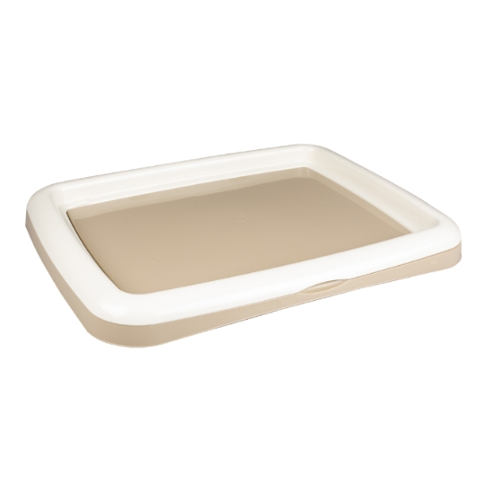 Tapis pour Animal en Beige support L - 48 x 38 x 4cm DUVOPLUS