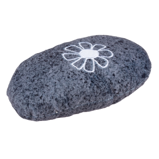 Coussin de Jeu pour Chats à Base d'Herbe à Chat 20x11,5x5cm Gris DUVOPLUS