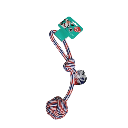 Jouet pour Chien Corde à Nœuds Tricolore AIME