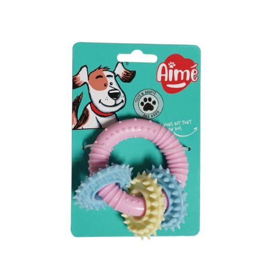 Jouet pour Chien Anneaux de Dentition AIME