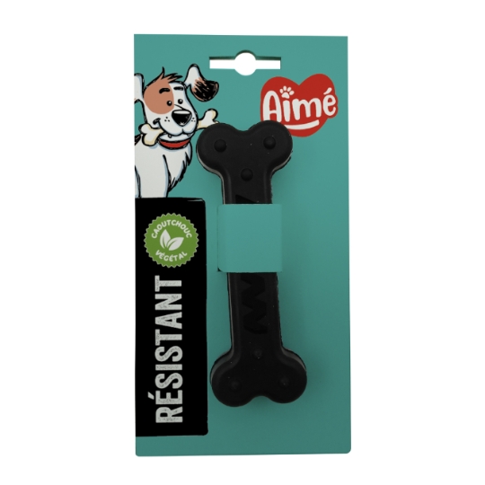 Jouet Pour Chien Os Résistant Caoutchouc Végétal 13 cm AIME