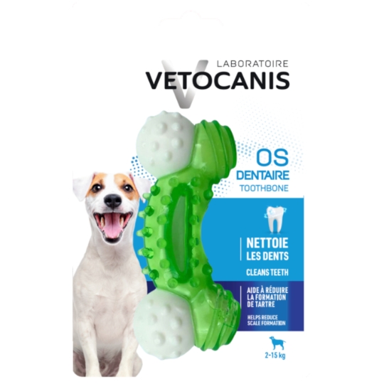 Os à Mâcher Pour Chien Moyen +10kg Hygiène Bucco Dentaire Menthe VETOCANIS