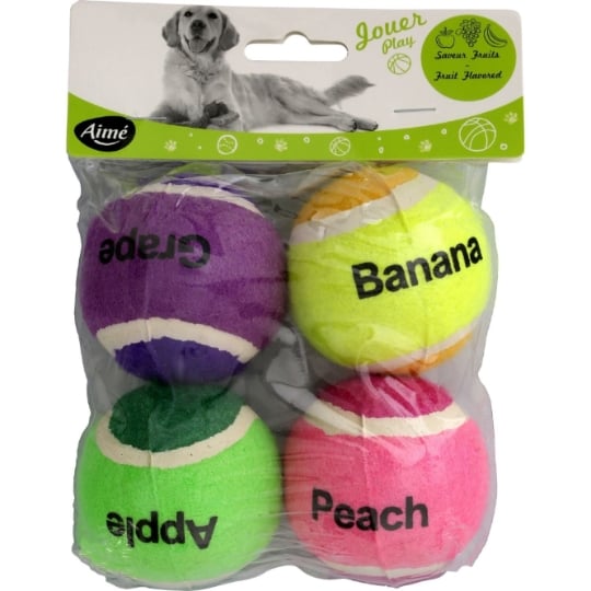 Balle Pour Chien Tennis Fruité AIME
