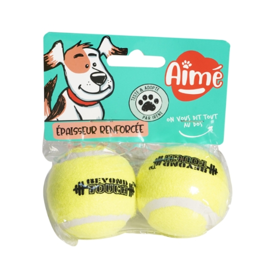 Jouet pour animal Balle Teniis Menthe 5cm AIME