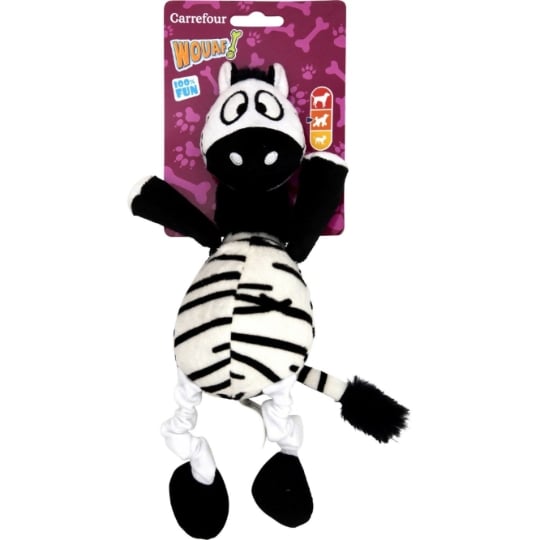 Jouet Pour Chien Peluche Zèbre CARREFOUR