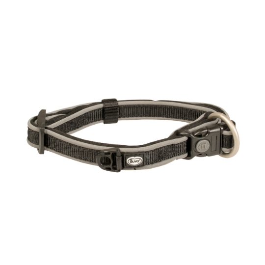 Collier pour Animal en Nylon Noir 30-45cm/15mm DUVOPLUS