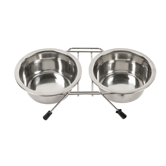 Gamelle Pour Chien Surélevée Inox DUVO+