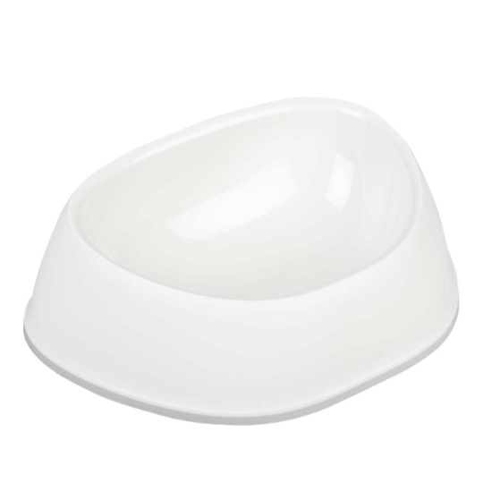 Gamelle Animal Curvo Blanc 20 x 16 x 6cm DUVOPLUS