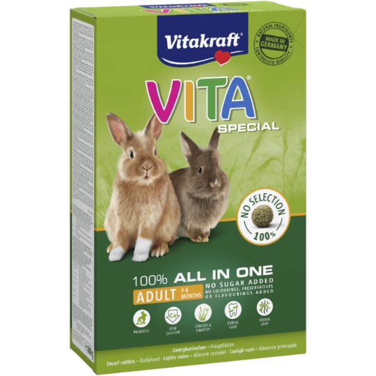 Aliment Pour Lapin Nain Adulte Vita Special Regular VITAKRAFT