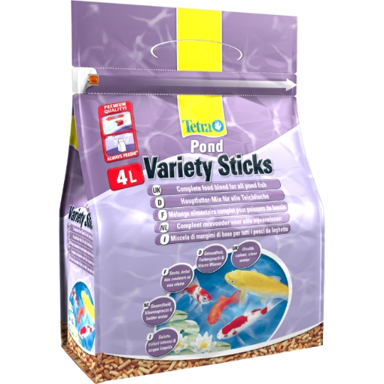 Aliment Sticks Complet Pour Poisson De Bassin Santé Eclat Des Couleurs Eau Claire Pond Variety Sticks TETRA