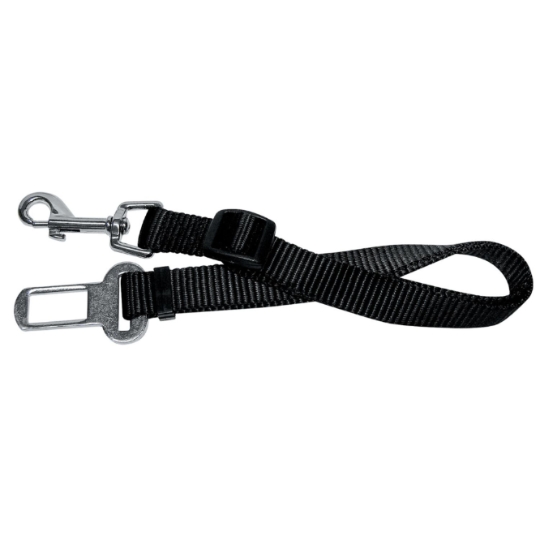 Laisse de Sécurité Voiture en Nylon Noir Réglable 20-45mm/70 cm MARTIN SELLIER