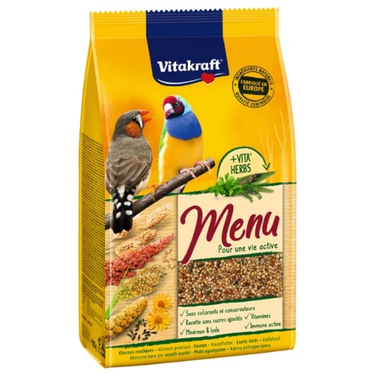 Aliment Complet Graines Pour Oiseaux Exotiques Menu Premium VITAKRAFT
