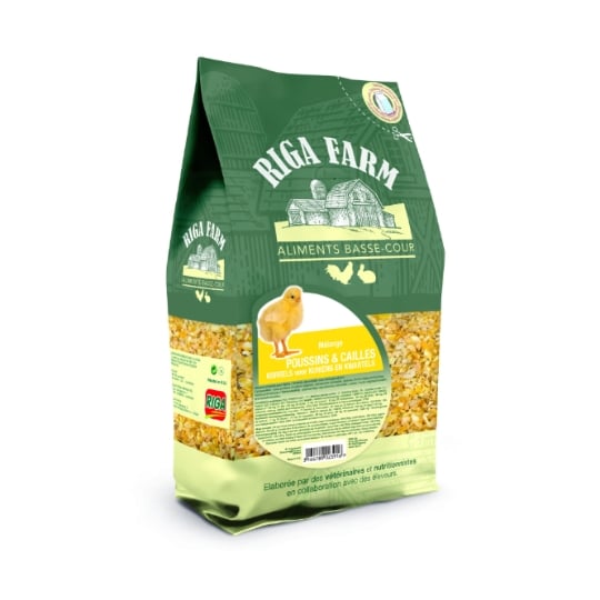 Aliment Graines pour Poussin Caille RIGAFARM