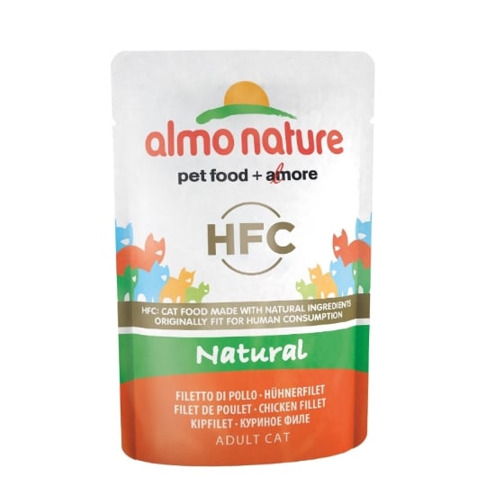 Pâtée Almo Nature Chat Hfc Natural Filet De Poulet – Pochon 55 G ALMO NATURE