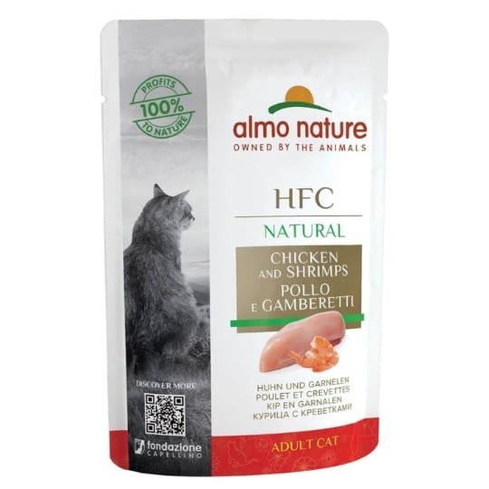 Almo Nature Chat Hfc Natural Poulet Et Crevettes Pochon - 55 G ALMO NATURE