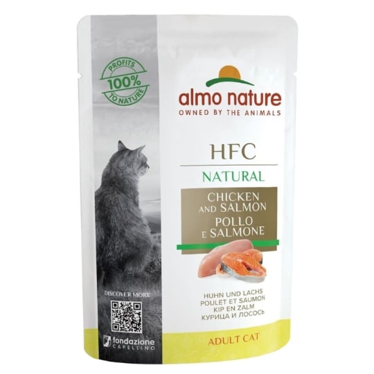 Almo Nature Chat Hfc Natural Poulet Et Saumon Pochon - 55 G ALMO NATURE