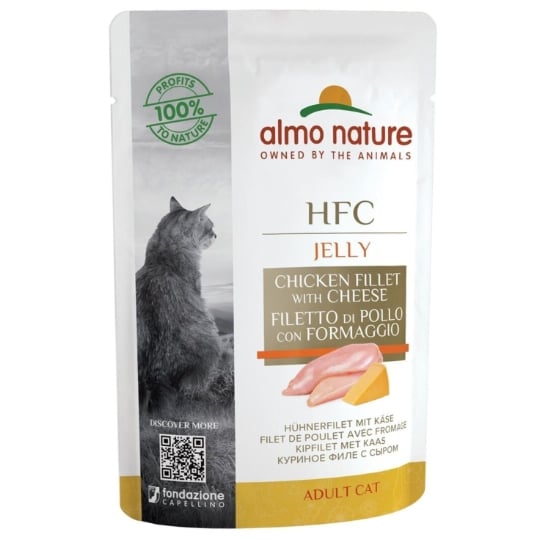 Almo Nature Chat Hfc Jelly Filet Poulet Fromage Sachet - 55 G ALMO NATURE
