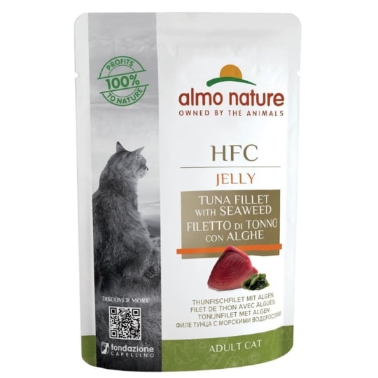 Almo Nature Chat Hfc Jelly Filet Thon Et Algues - 55 G ALMO NATURE