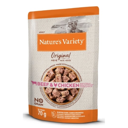Nature's Variety Original Chat Adulte Bœuf / Poulet - 70 G Nature's Variety
