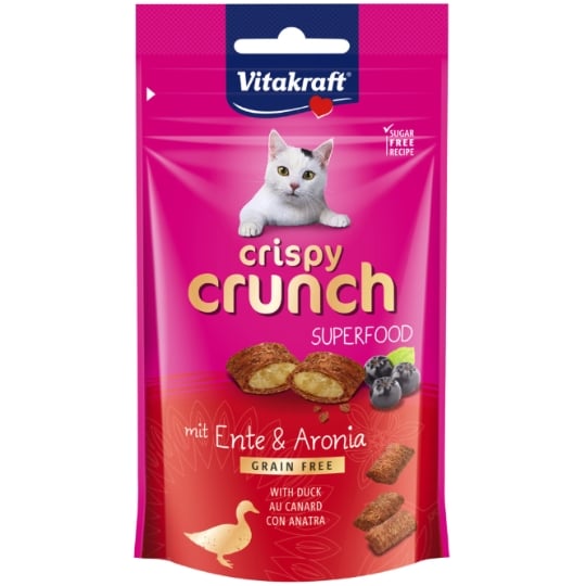 Friandises Pour Chat Adulte Boules De Poils Canard Superfood Crispy Crunch VITAKRAFT VITAKRAFT