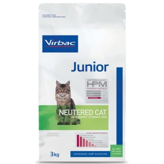 Virbac Veterinary Hpm Junior Neutered Cat - 3 Kg VIRBAC