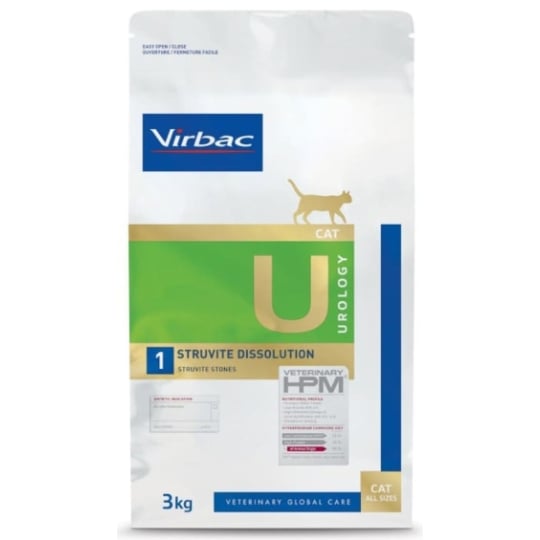 Virbac Veterinary Hpm Chat Diet U1 Urology Struvite Dissolution - 3 Kg VIRBAC