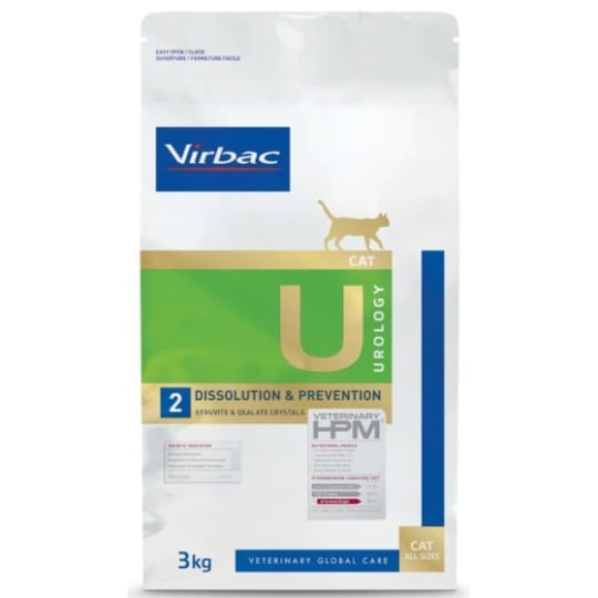 Virbac Veterinary Hpm Chat Diet U2 Urology Dissolution & Prevention - 3 Kg VIRBAC