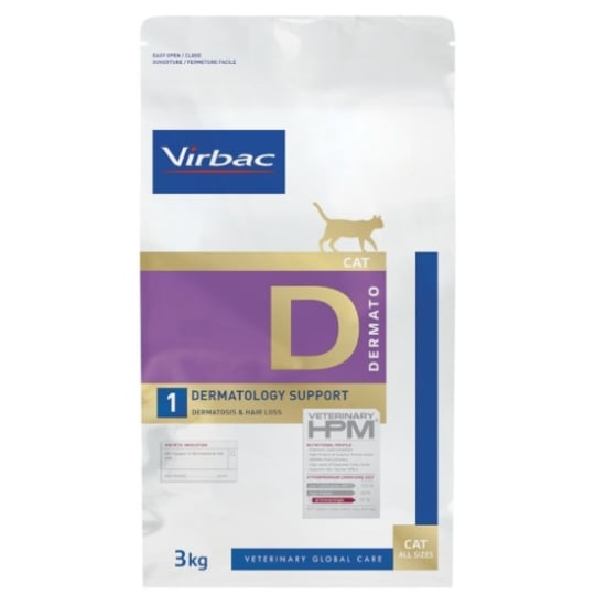 Virbac Veterinary Hpm Chat D1 Dermatology - 3 Kg VIRBAC