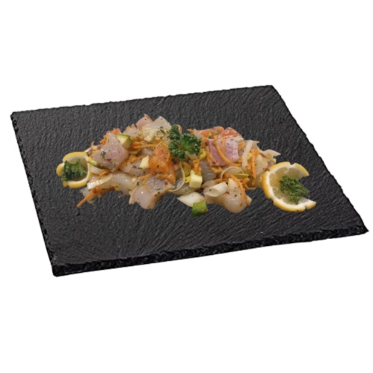 Poêlée de la Mer Marinée au Olive et au Basilic